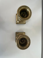 Load image into Gallery viewer, Pair of Mid Century Brass Column Candlesticks
