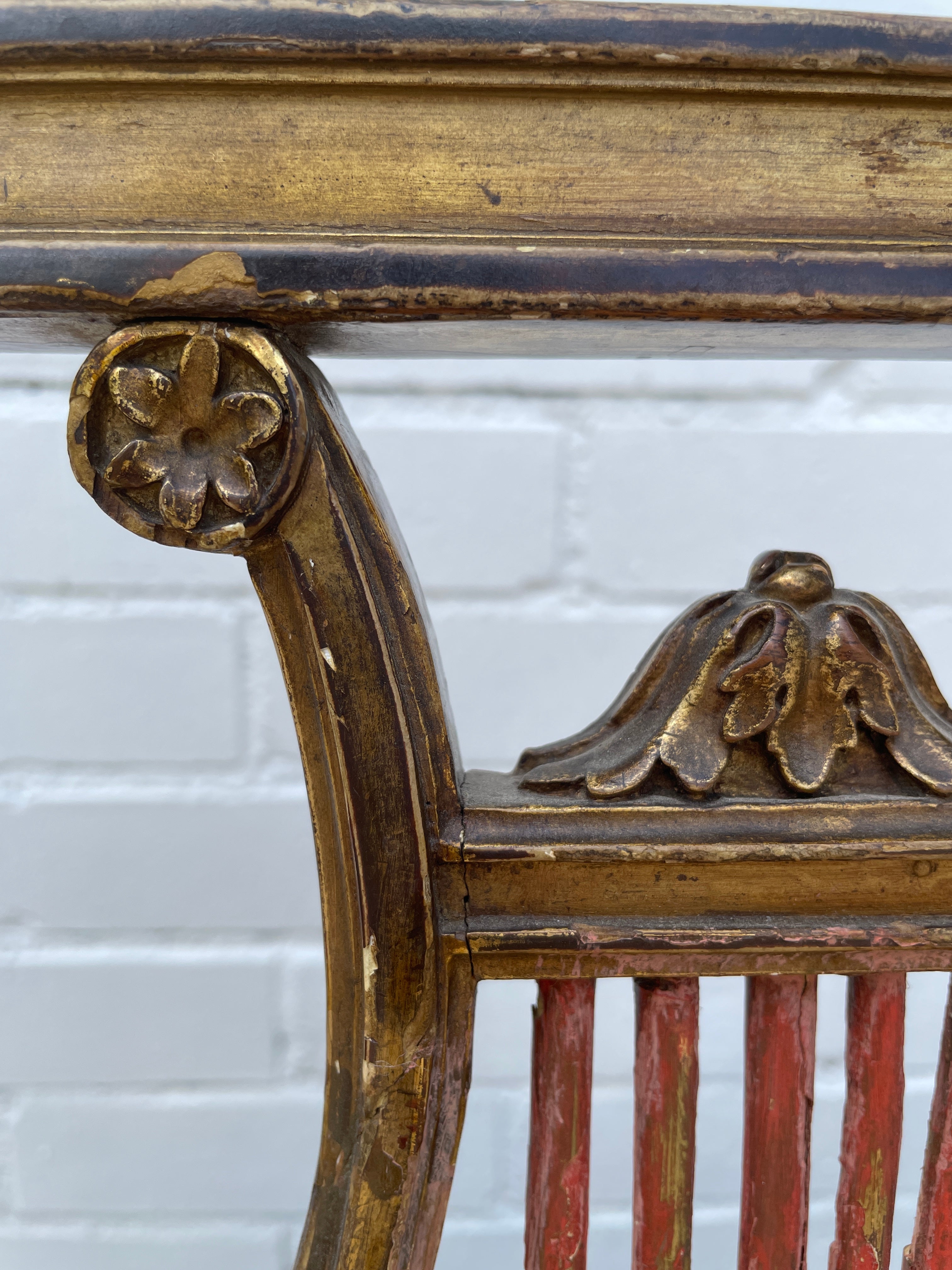 Pair of Stunning Louis XVI Parcel Gilt Lyre Back Chairs