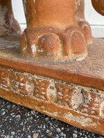 Load image into Gallery viewer, 20th Century Vintage Italian Molded Terra Cotta Elephant Form Garden Seat
