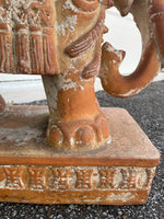 Load image into Gallery viewer, 20th Century Vintage Italian Molded Terra Cotta Elephant Form Garden Seat
