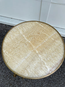 French Gueridon Table with Onyx Inset