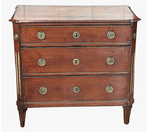 Directoire Period 19th C. French Three-drawer Commode.