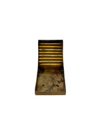 Load image into Gallery viewer, Brass Square Box with Ribbed Lid
