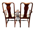 Load image into Gallery viewer, Pair of Queen Anne Style Arm Chairs
