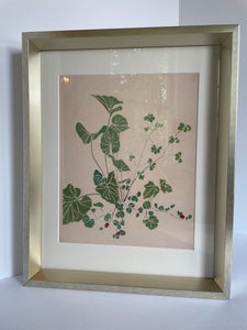Botanical Giclee Prints on Hahnemuhle Paper Newly Matted and Framed