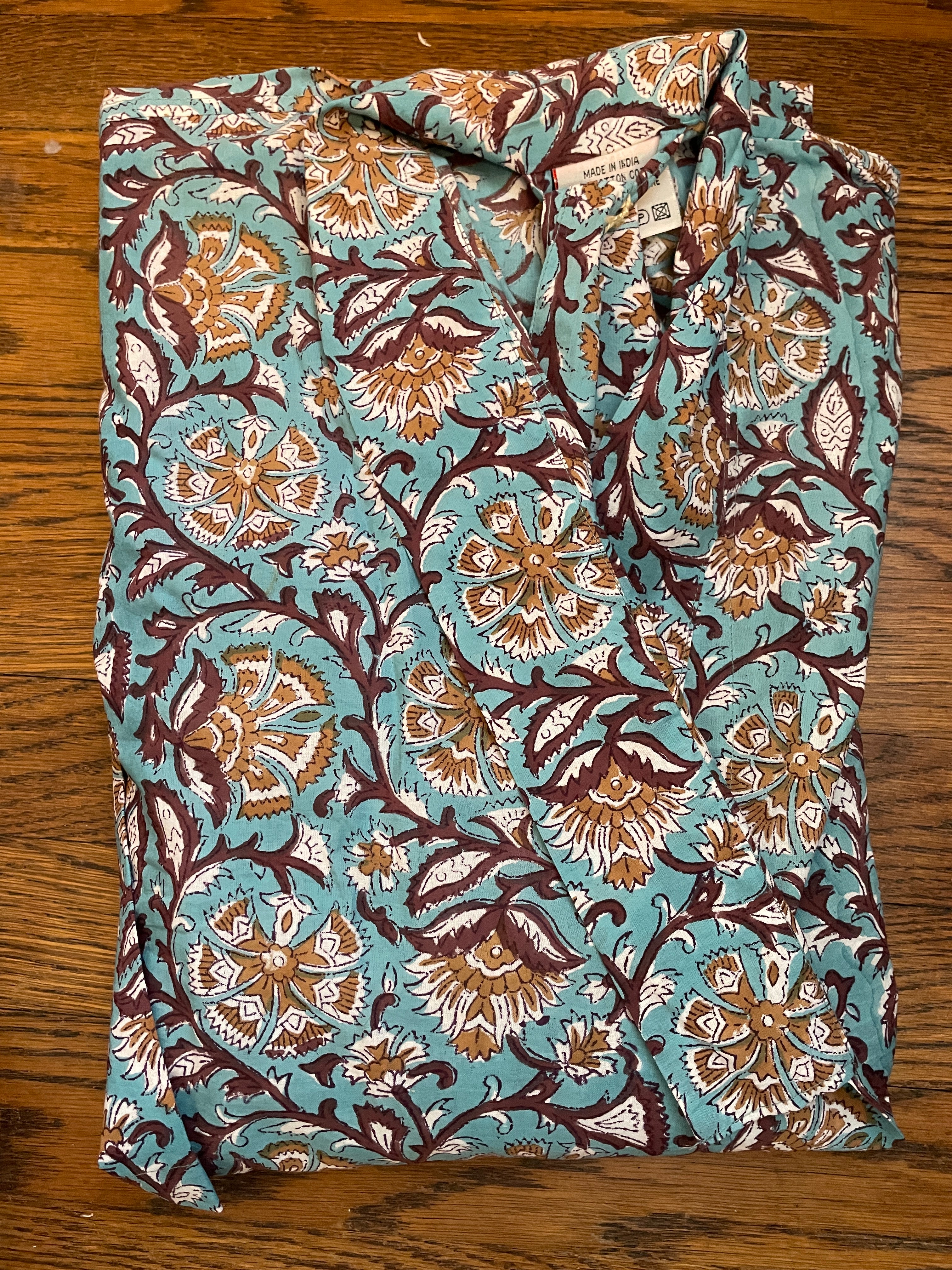 Cotton Robe Short Length