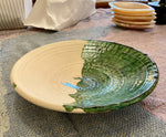 Load image into Gallery viewer, Moroccan Half-Dipped Green Tamegroute Bowl
