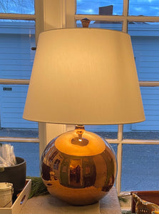 Copper-Colored Mercury Glass Lamp