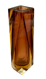 Load image into Gallery viewer, Vintage Amber/Honey Murano Sommerso Vase
