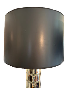 Pair Chrome and Lucite Lamps