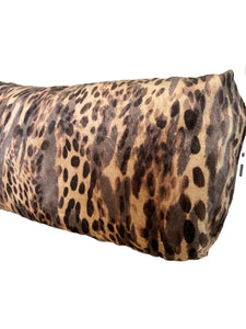 Velvet Rectangular Animal Print Pillow