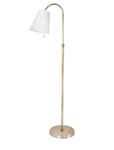 Adjustable Brass Floor Lamp with Shade