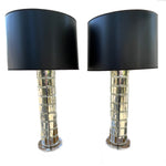 Load image into Gallery viewer, Pair of Chrome and Lucite Lamps
