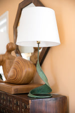 Load image into Gallery viewer, Pair of Green Patina Mid-Century Copper Lamps, Sold Separately
