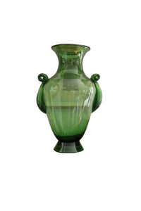 Vintage Large Green Venetian Glass Vase