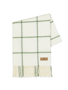 Lands Down under Lexington Plaid Throw in Olive