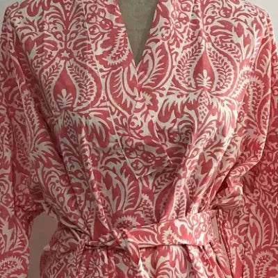 Block Printed Cotton Robes Long Length