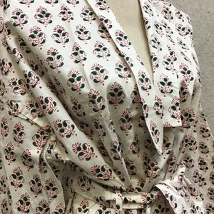 Block Printed Cotton Robes Long Length