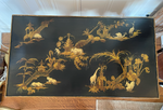 Load image into Gallery viewer, Vintage Black Painted Chinoiserie Table
