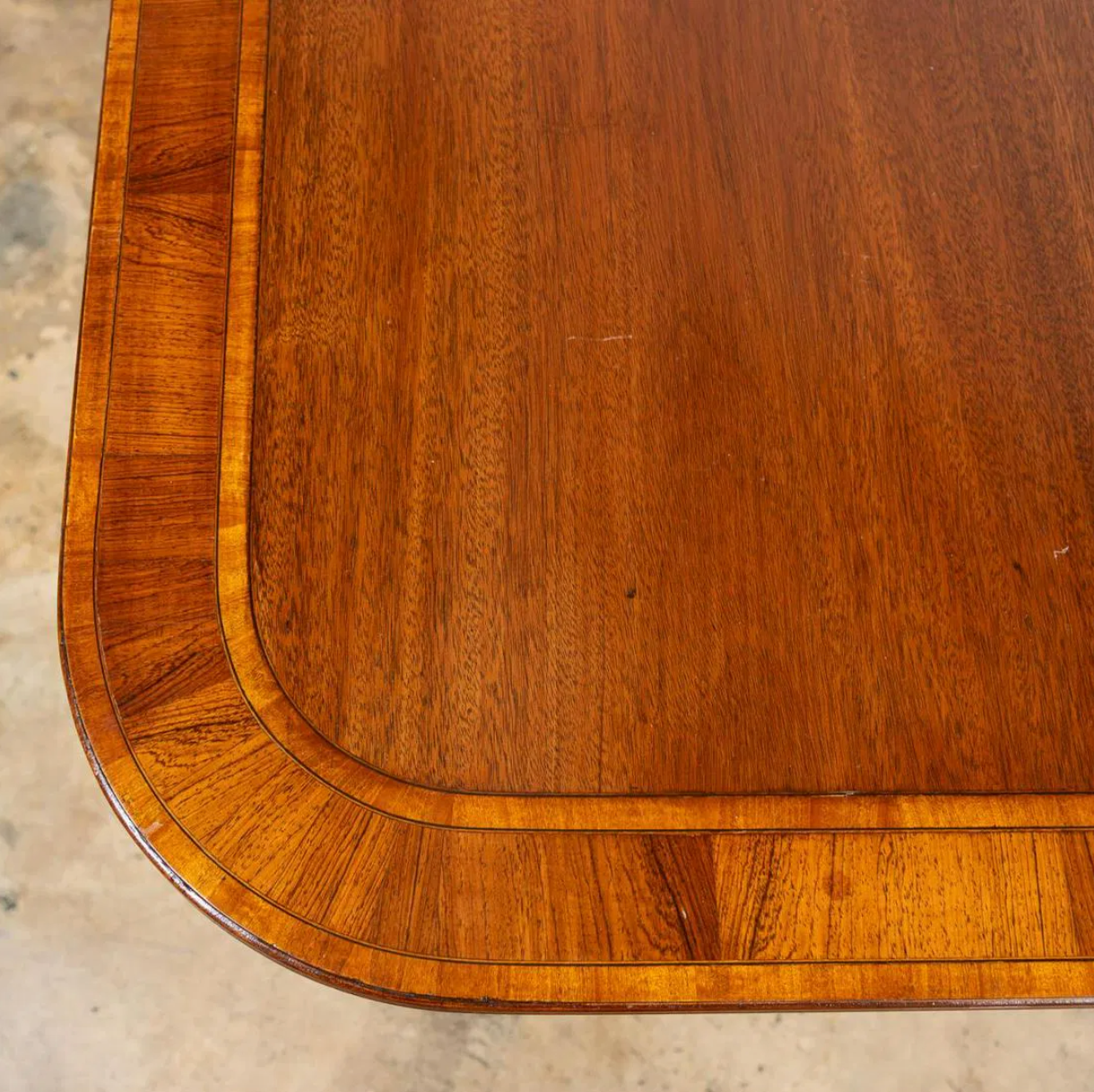 Georgian Style Triple Pedestal Dining Table