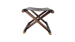 Load image into Gallery viewer, Mid Century Folding Leather Sling Stool
