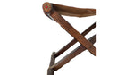 Load image into Gallery viewer, Mid Century Folding Leather Sling Stool
