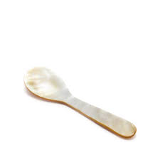 Carved Mother of Pearl Spoon