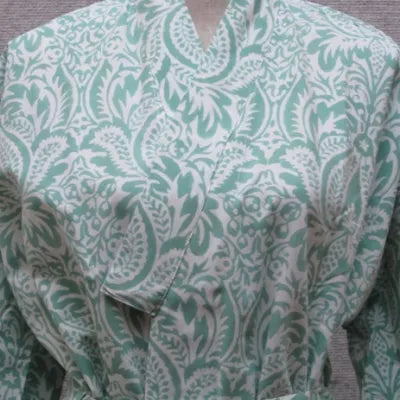 Block Printed Cotton Robes Long Length