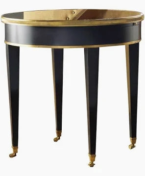 Ebonized Black "Tuxedo Table"