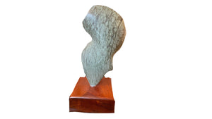 Mid Century Soap Stone Sculpture in shades of green
