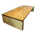 Load image into Gallery viewer, 1970s Yellow Parchment Coffee Table
