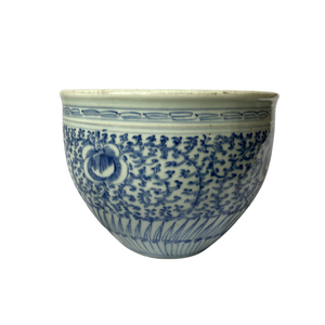 Antique Asian Blue and White Jardiniere