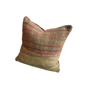 Pillow Made from Vintage Saris