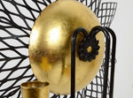 Load image into Gallery viewer, 1950s Brass and Patinated Metal Wire-Work Sconces
