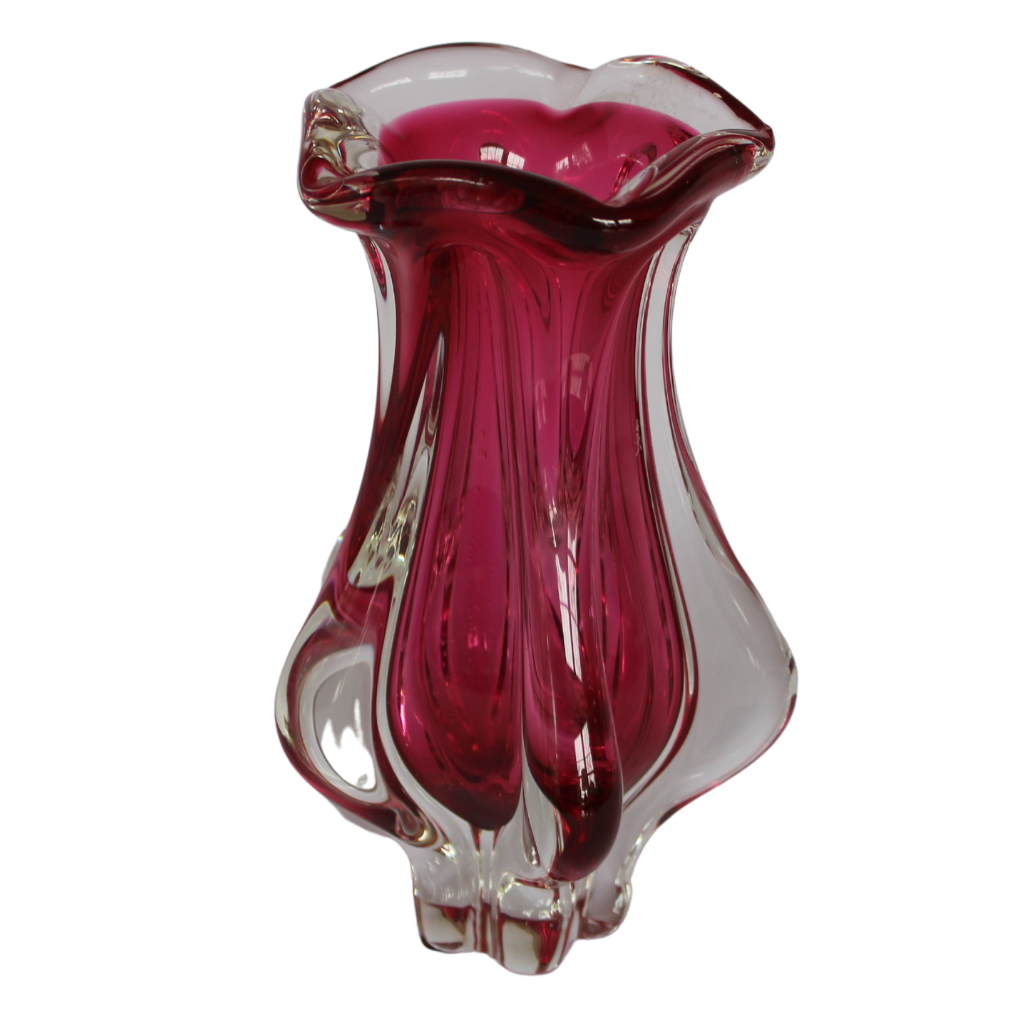 Pink Art Glass Vase
