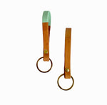 Load image into Gallery viewer, Leather and Brass Key Chains

