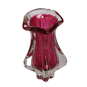 Pink Art Glass Vase