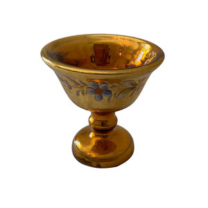 Gold Mercury Glass Compote
