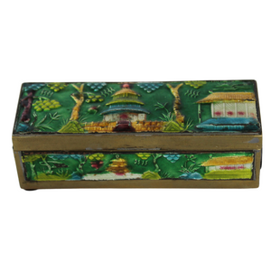 Enamel Pagoda Box