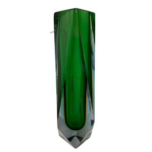 Large Green Murano Glass Vase