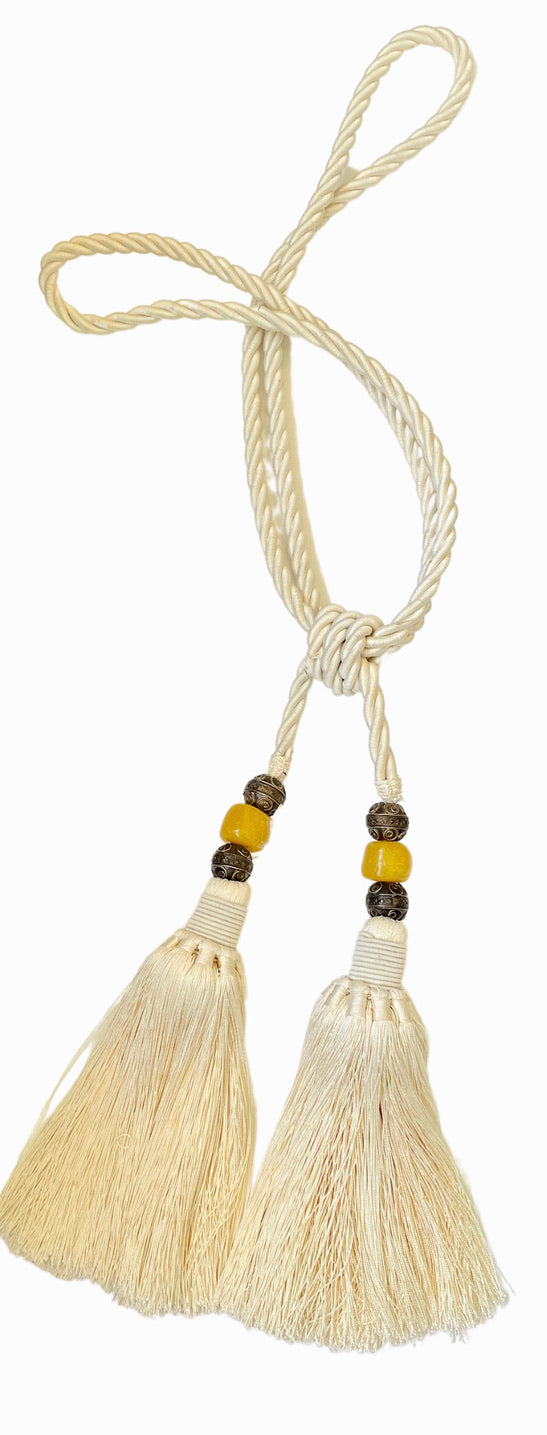 Curtain Tieback with Tassel and Beads