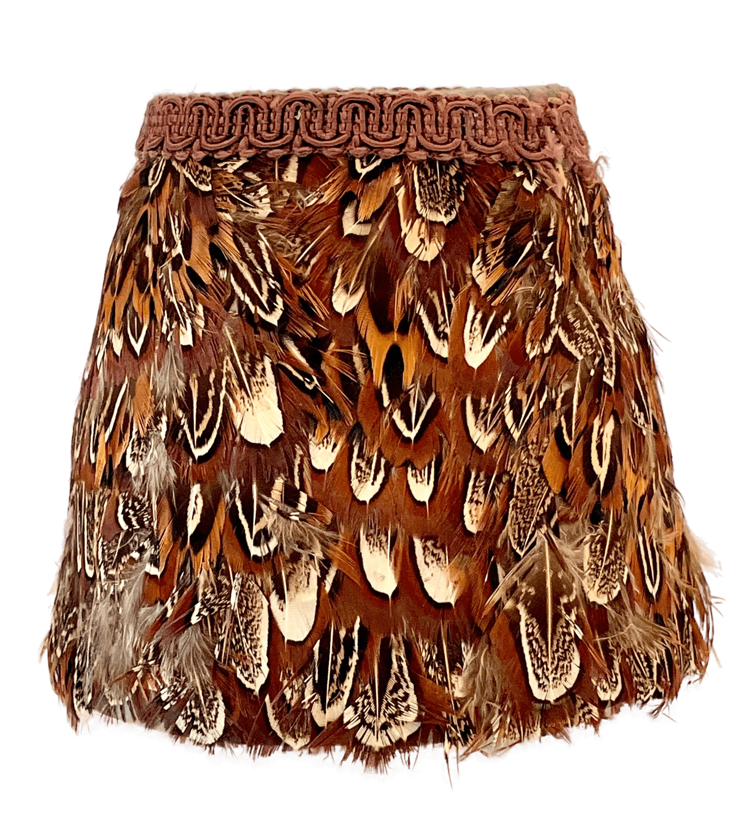 Vintage Feather Lampshade