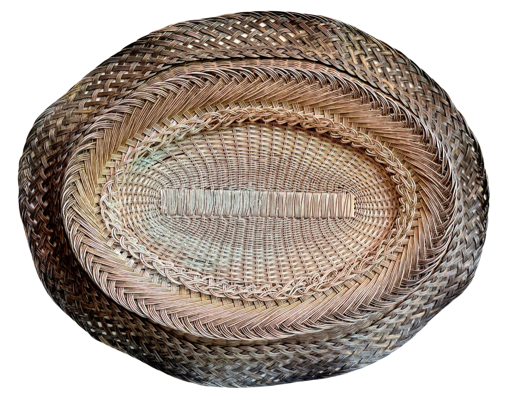 Oval Silver Wire Basket