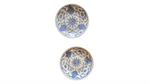 Load image into Gallery viewer, Pair Antique Chinese Min Yao Blue and White Plates
