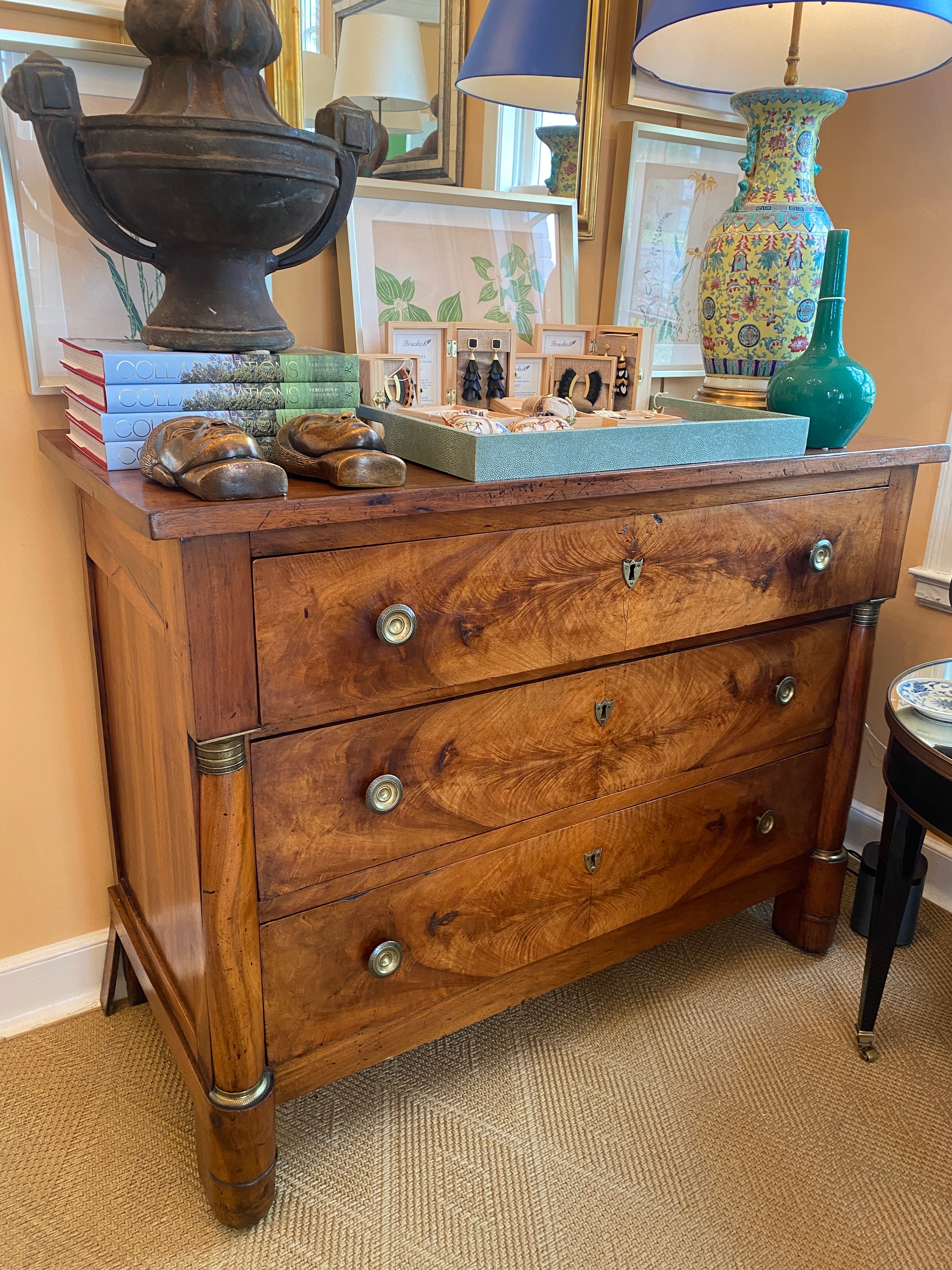 3 Drawer French Empire Chest