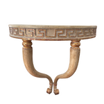 Load image into Gallery viewer, Italian Greek Key Console with Gilded Detail
