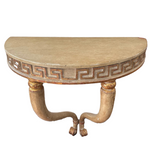 Load image into Gallery viewer, Italian Greek Key Console with Gilded Detail
