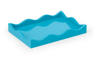 Splash Blue Mini Belles Rives Tray from The Lacquer Company