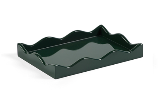 Bottle Green Mini Belles Rives Tray from The Lacquer Company