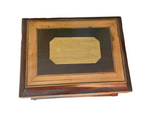 Load image into Gallery viewer, English Tea Caddy/Box in Walnut &amp; Satinwood with Key
